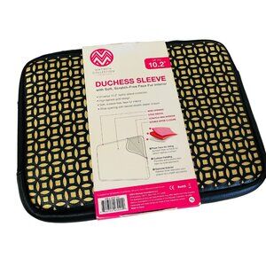 Fashionation 10.2: 1803 Collection Spare Pocket 5" x 3.5" Laptop Sleeve Black G